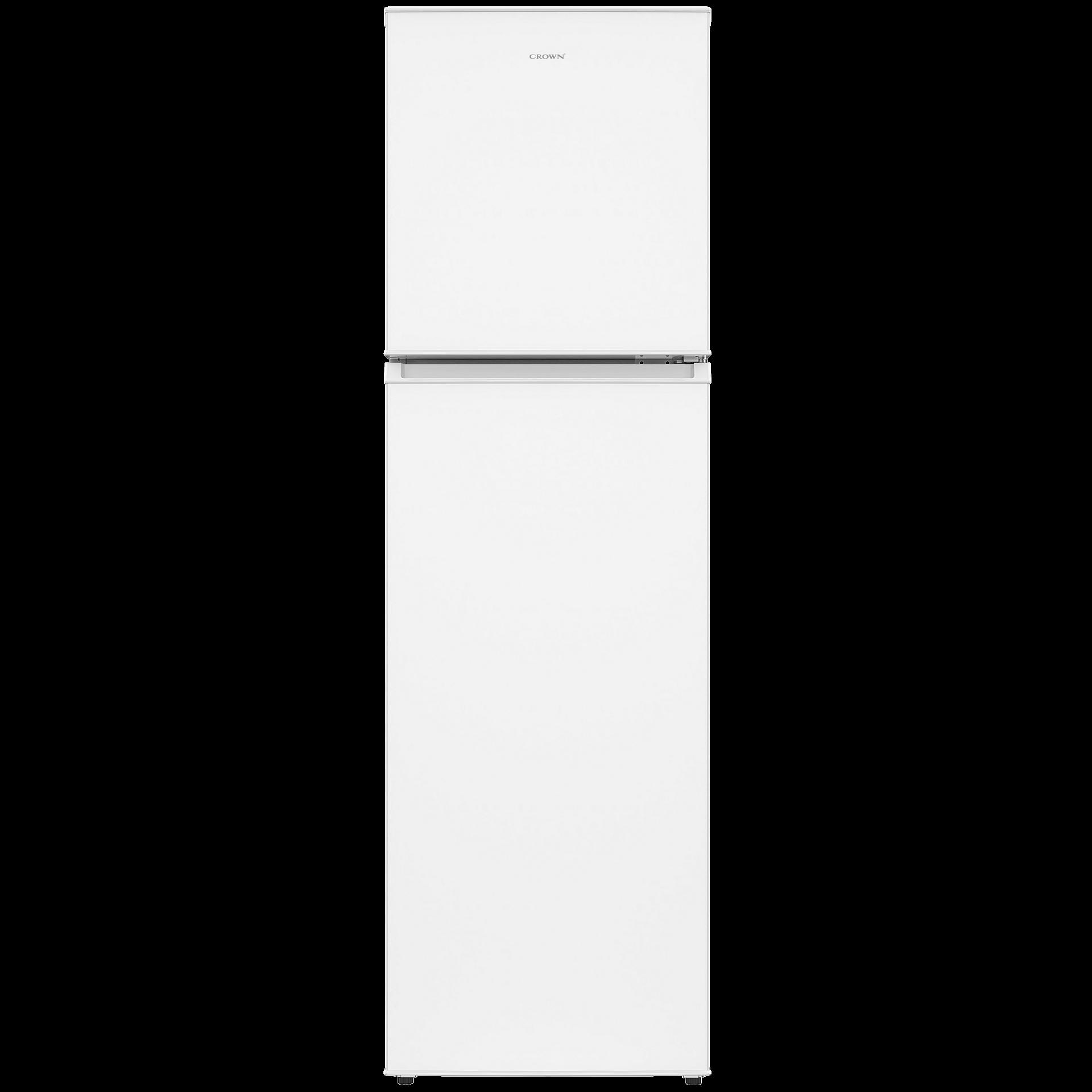 Хладилник с горна камера Crown DF154WH , 157 l, E , Бял , Статична
