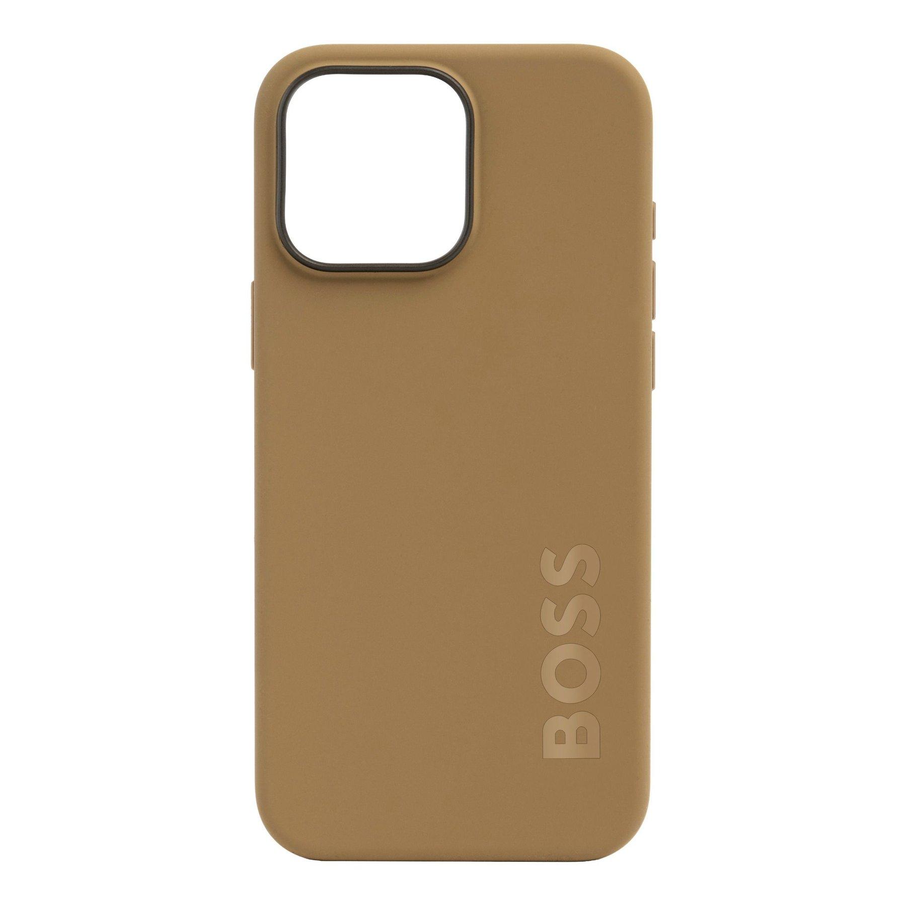 Hugo Boss Калъф за телефон, за iPhone 16 Pro Max, карамел | JAR Computers Hugo Boss Калъф за телефон, за iPhone 16 Pro Max, карамел