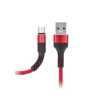 Кабел USB - microUSB Maxlife, MXUC-01, 1,0 m 2A, червен