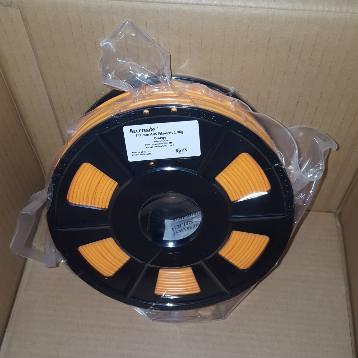 Консуматив за 3D принтер, ABS, 1.0 кг, 3.0 мм, Orange