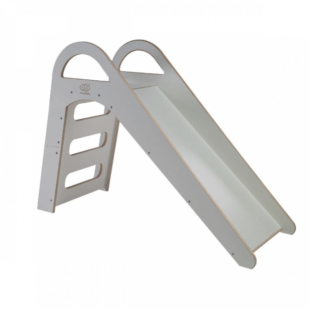 MeowBaby Wooden Slide for Children 87x46cm Indoor, Gray (ZS002IE) (MEBZS002IE) | JAR Computers MeowBaby Wooden Slide for Children 87x46cm Indoor, Gray (ZS002IE) (MEBZS002IE)