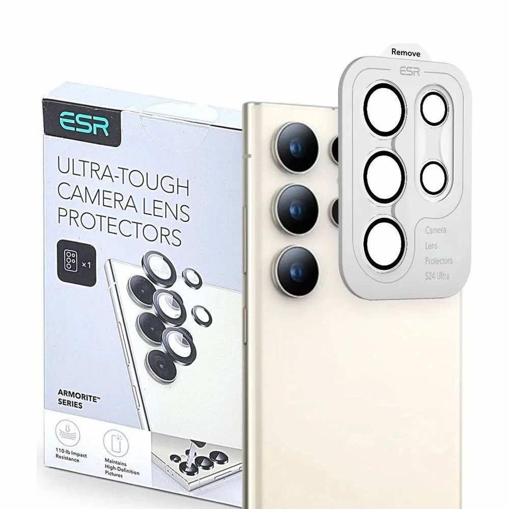 Предпазни стъклени лещи за камерата на Samsung Galaxy S25 Ultra - ESR Armorite Camera Lens Glass Protector (прозрачен) | JAR Computers Предпазни стъклени лещи за камерата на Samsung Galaxy S25 Ultra - ESR Armorite Camera Lens Glass Protector (прозрачен)