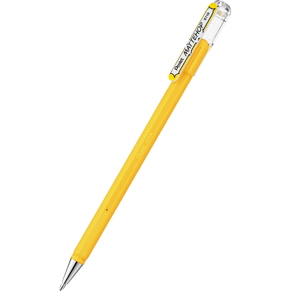 Ролер Pentel Mattehop K110 1.0мм мат.жлт | JAR Computers Ролер Pentel Mattehop K110 1.0мм мат.жлт