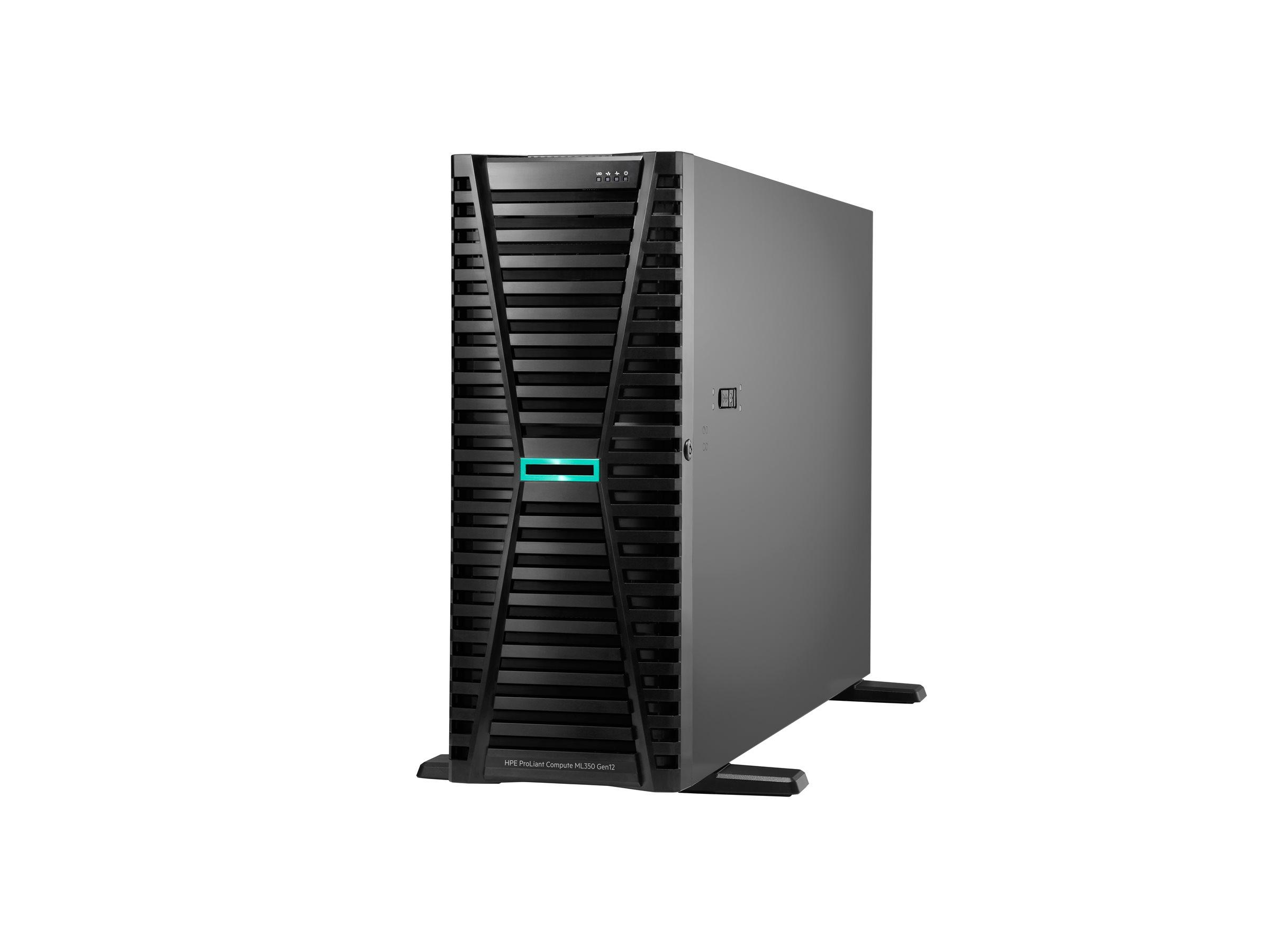 Server HPE ML350 G12 TW Xeon 6515P 1x64GB 2x480GB SFF MR408i-o 2x1000W | JAR Computers Server HPE ML350 G12 TW Xeon 6515P 1x64GB 2x480GB SFF MR408i-o 2x1000W