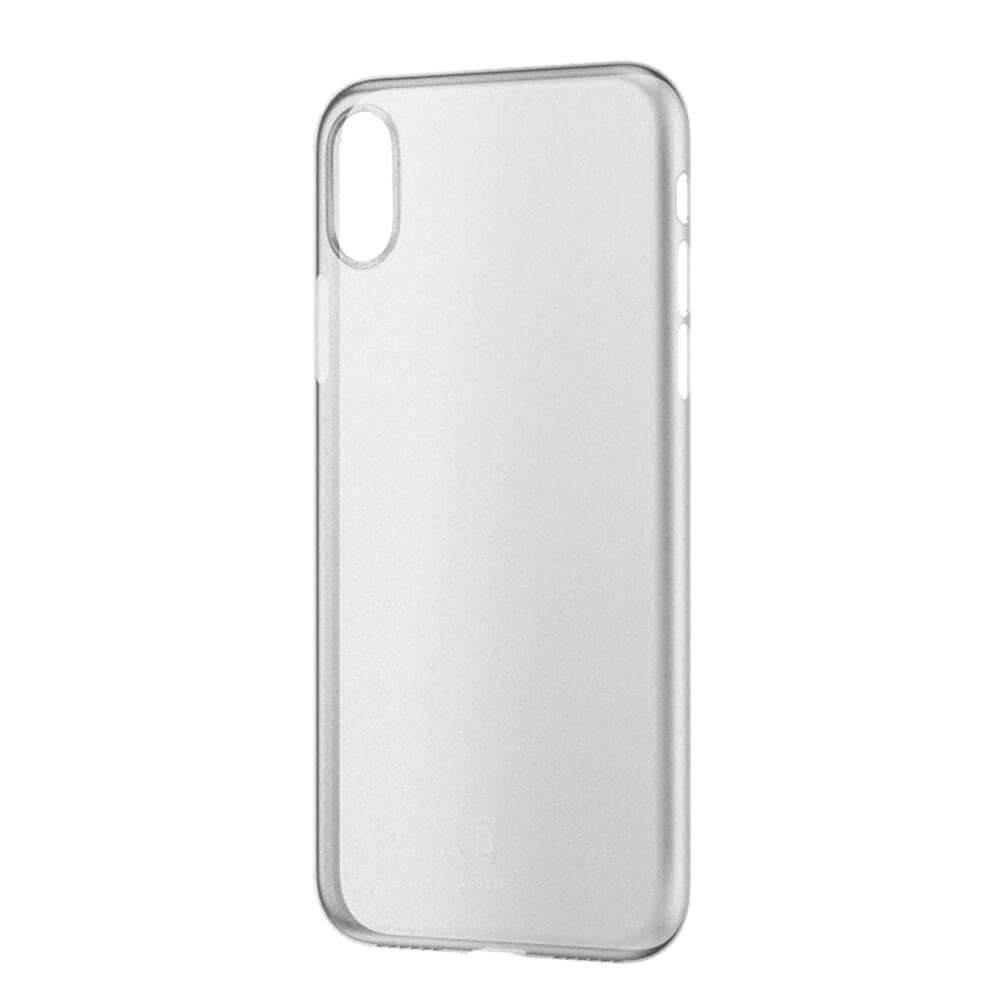 Тънък полипропиленов кейс (0.45 mm) за iPhone XS - Baseus Wing case (бял) | JAR Computers Тънък полипропиленов кейс (0.45 mm) за iPhone XS - Baseus Wing case (бял)