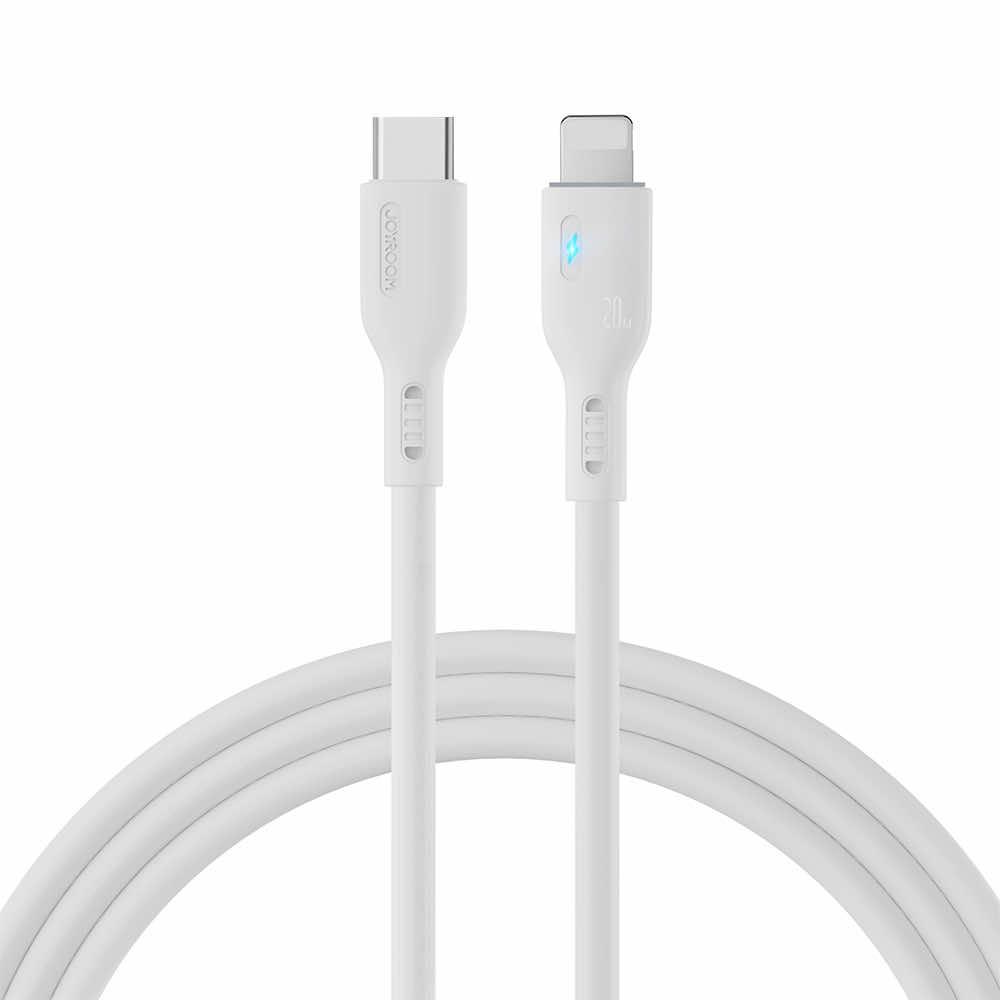 USB-C към Lightning кабел за Apple устройства с Lightning порт (200 см) - Joyroom USB-C to Lightning Cable PD 20W (бял) | JAR Computers USB-C към Lightning кабел за Apple устройства с Lightning порт (200 см) - Joyroom USB-C to Lightning Cable PD 20W (бял)
