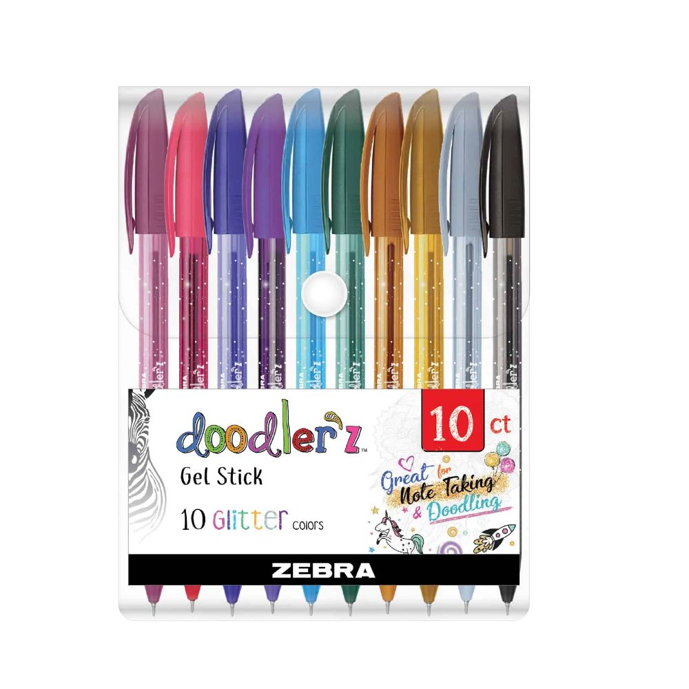 Zebra Στυλό Gel με Πολύχρωμο Μελάνι Glitter Colors 10τμχ (ZB-02619) (ZEB02619) | JAR Computers Zebra Στυλό Gel με Πολύχρωμο Μελάνι Glitter Colors 10τμχ (ZB-02619) (ZEB02619)
