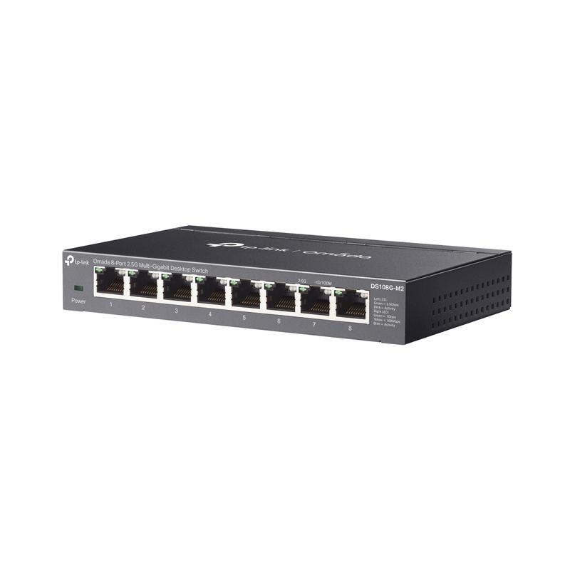 8-портов 2.5G Multi-Gigabit неуправляем desktop суич - Omada by TP-Link DS108G-M2 | JAR Computers 8-портов 2.5G Multi-Gigabit неуправляем desktop суич - Omada by TP-Link DS108G-M2