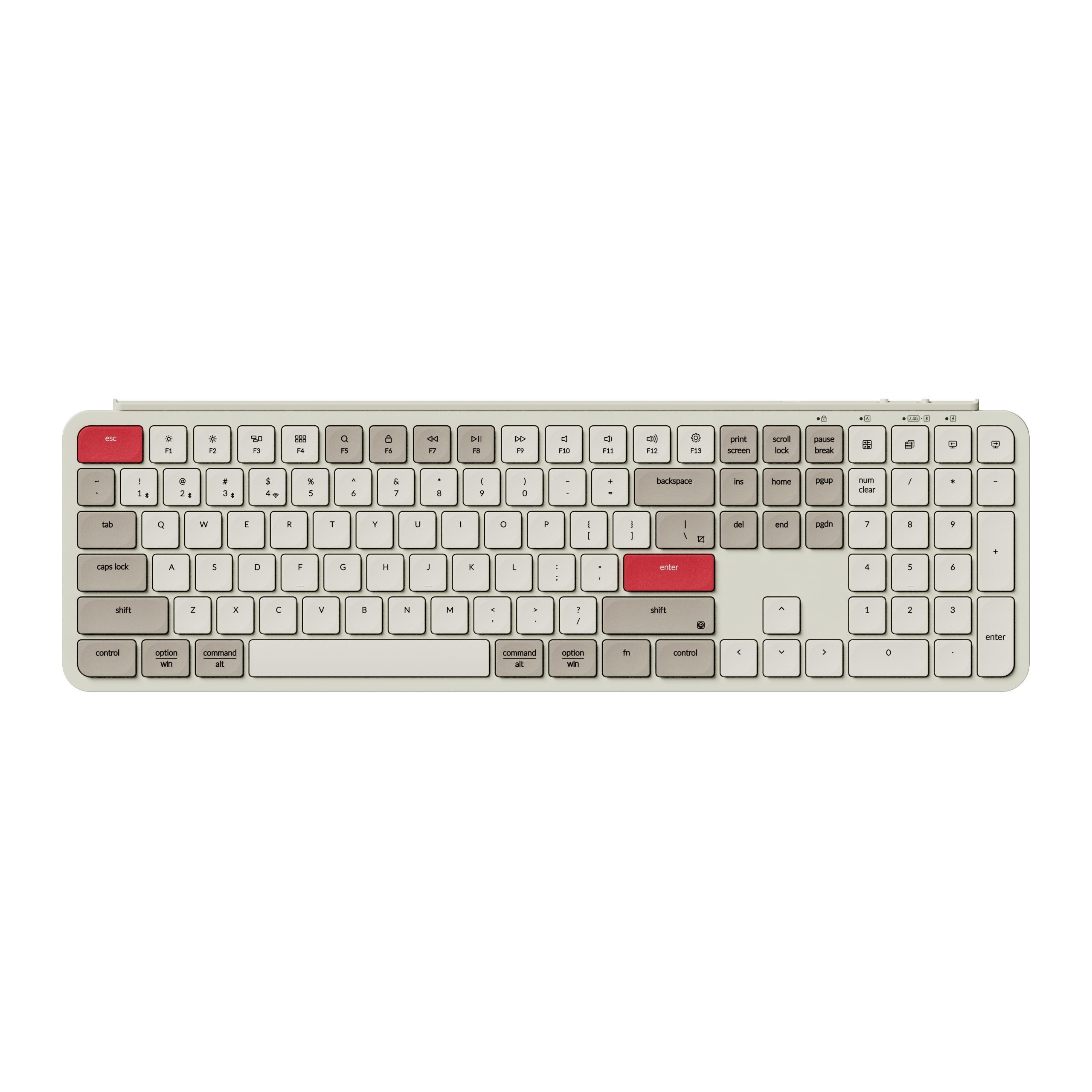 Безжична клавиатура Keychron B6 Pro Ultra-Slim - Retro Red | JAR Computers Безжична клавиатура Keychron B6 Pro Ultra-Slim - Retro Red