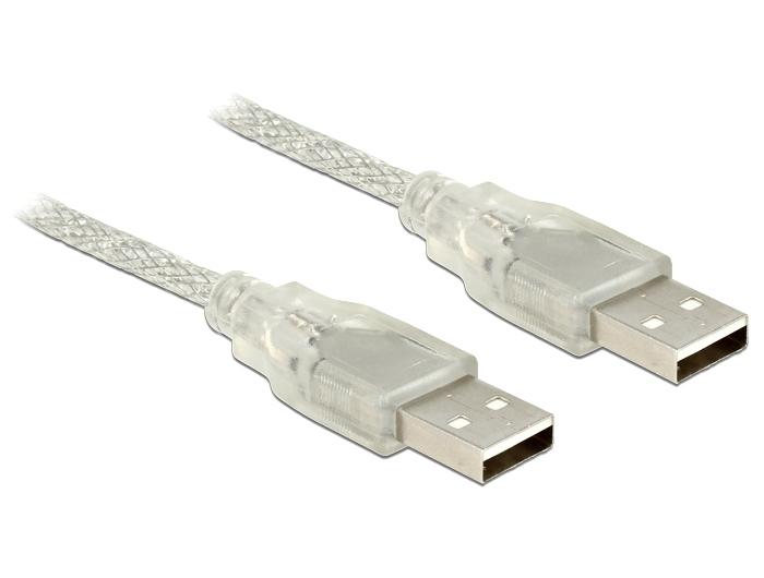 DeLOCK 83888 USB кабел USB 2.0 1,5 м USB A Прозрачен