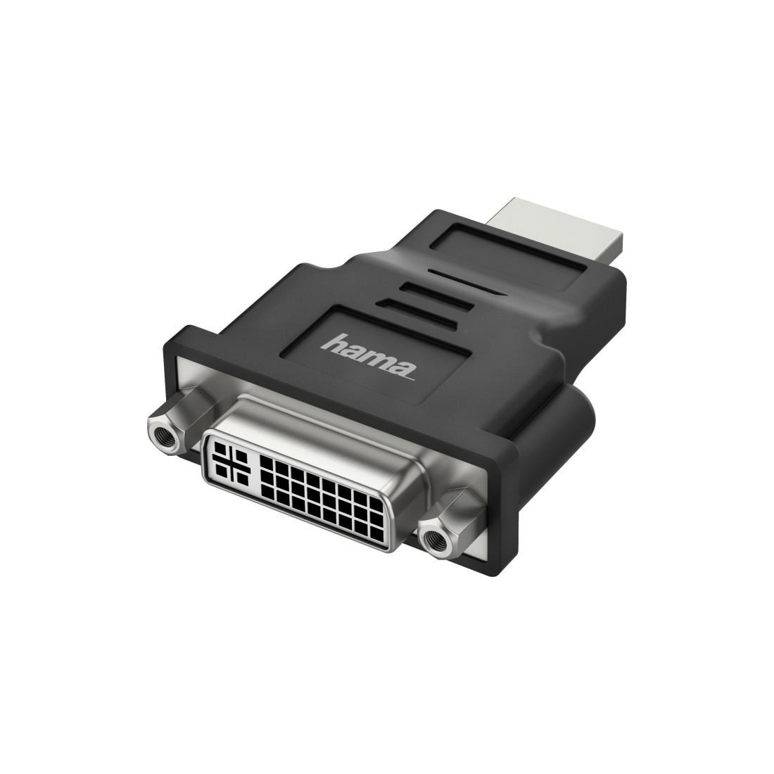 Hama 00200339 кабелен преобразувател мъжко/женско HDMI Type A (Standard) DVI-I Черен | JAR Computers Hama 00200339 кабелен преобразувател мъжко/женско HDMI Type A (Standard) DVI-I Черен