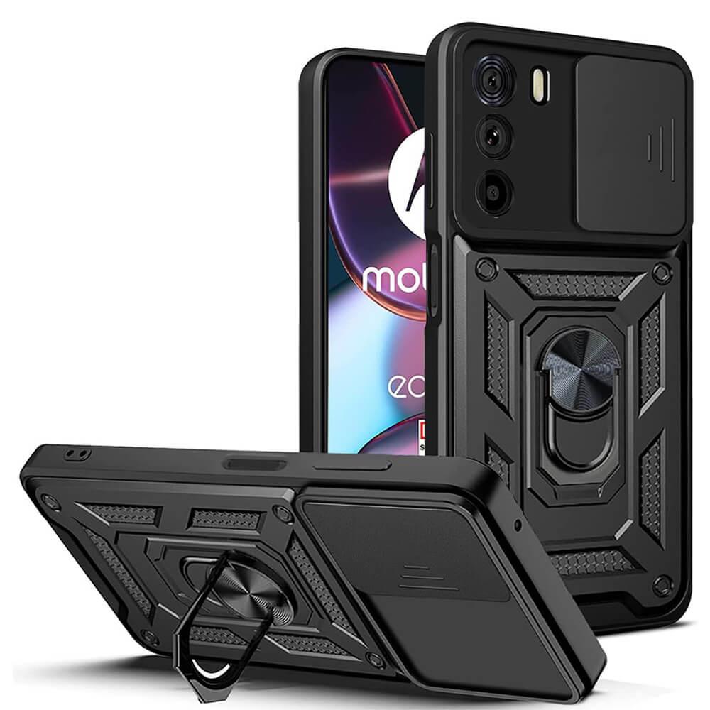 Хибриден удароустойчив кейс с пръстен против изпускане за Motorola Edge 30 - Techsuit CamShield Hard Case (черен) | JAR Computers Хибриден удароустойчив кейс с пръстен против изпускане за Motorola Edge 30 - Techsuit CamShield Hard Case (черен)