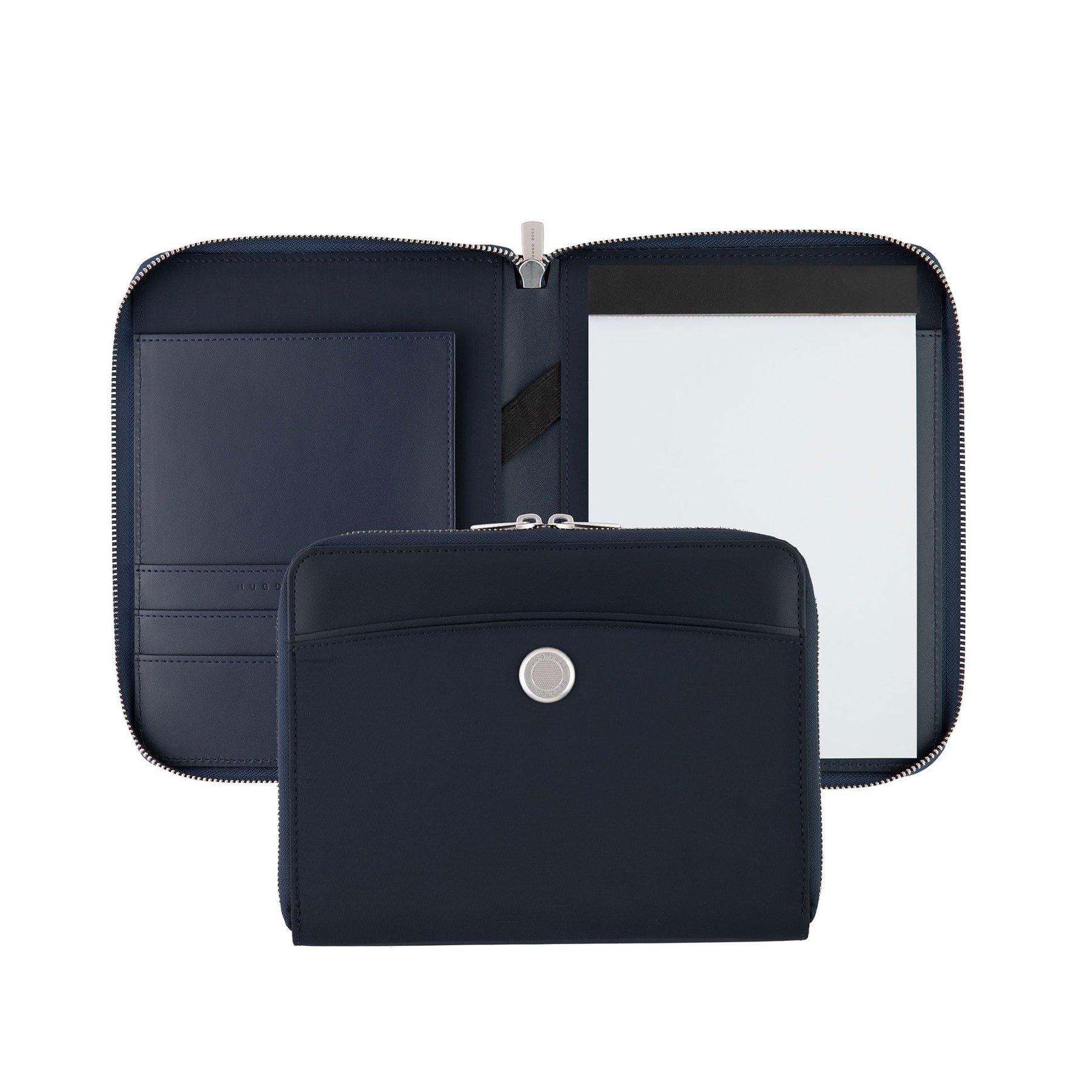 Hugo Boss Папка с цип Contour, A5, тъмносиня | JAR Computers Hugo Boss Папка с цип Contour, A5, тъмносиня