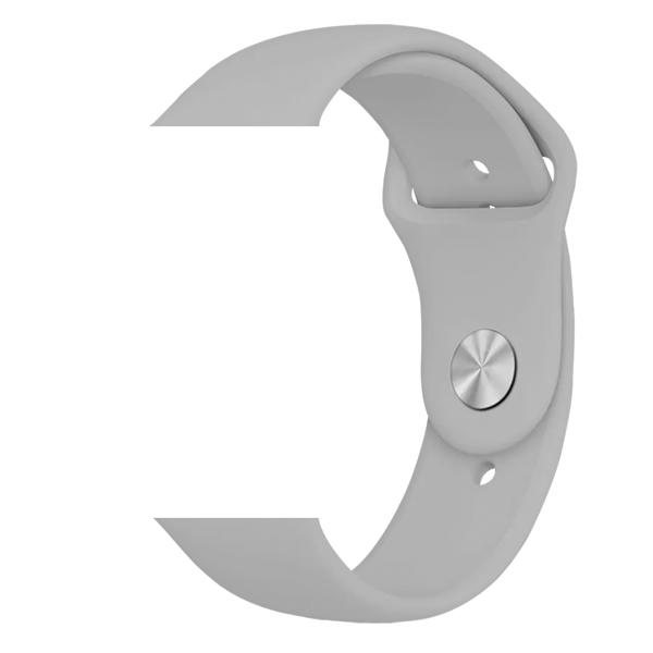 Каишка за Apple Watch 38/40/41мм, Simple, силиконова, M/L /сива/ | JAR Computers Каишка за Apple Watch 38/40/41мм, Simple, силиконова, M/L /сива/
