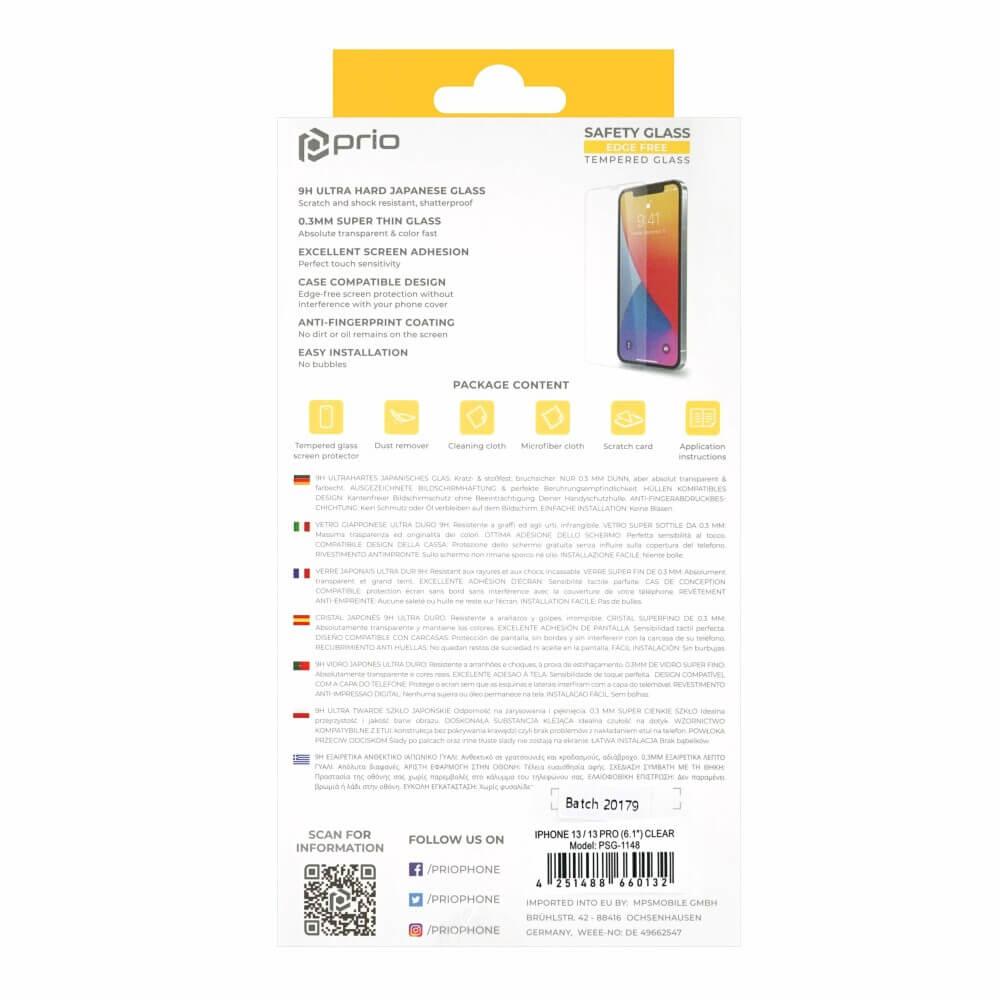 Калено стъклено защитно покритие за дисплея на iPhone 14, iPhone 13, iPhone 13 Pro - Prio 2.5D Tempered Glass (прозрачен) | JAR Computers Калено стъклено защитно покритие за дисплея на iPhone 14, iPhone 13, iPhone 13 Pro - Prio 2.5D Tempered Glass (прозрачен)