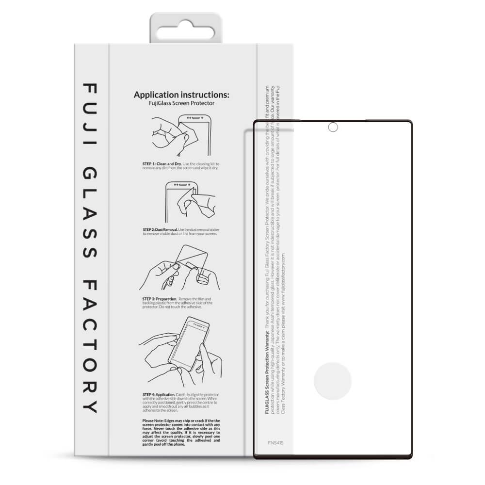Калено стъклено защитно покритие за дисплея на Samsung Galaxy Note 20 Ultra - Fuji Curved-to-fit Screen Protector (прозрачен) | JAR Computers Калено стъклено защитно покритие за дисплея на Samsung Galaxy Note 20 Ultra - Fuji Curved-to-fit Screen Protector (прозрачен)