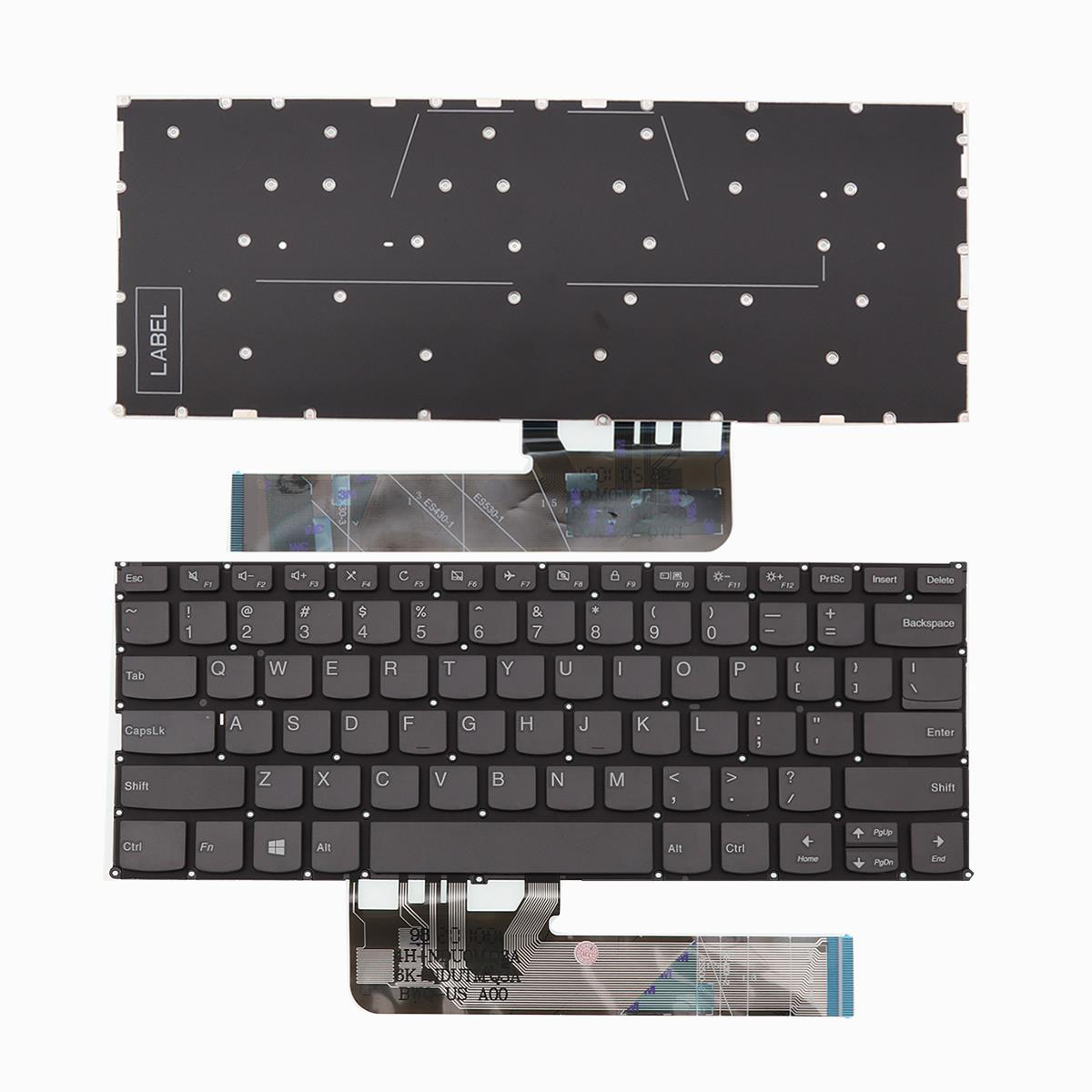 Клавиатура за Lenovo Yoga 530-14IKB 530-14ARR 730-13IKB Gray Without Frame Сива Без Рамка US/UK с Кирилица | JAR Computers Клавиатура за Lenovo Yoga 530-14IKB 530-14ARR 730-13IKB Gray Without Frame Сива Без Рамка US/UK с Кирилица