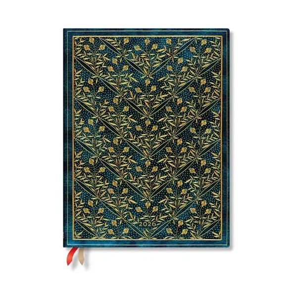 Paperblanks Планер Wildflower Song, Ultra, хоризонтален, твърда корица, 80 листа, за 2026 година