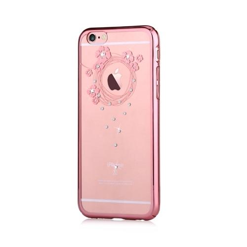 Поликарбонатов кейс за iPhone 6 Plus, iPhone 6S Plus (с кристали Сваровски) - Devia Garland Case (розов) | JAR Computers Поликарбонатов кейс за iPhone 6 Plus, iPhone 6S Plus (с кристали Сваровски) - Devia Garland Case (розов)