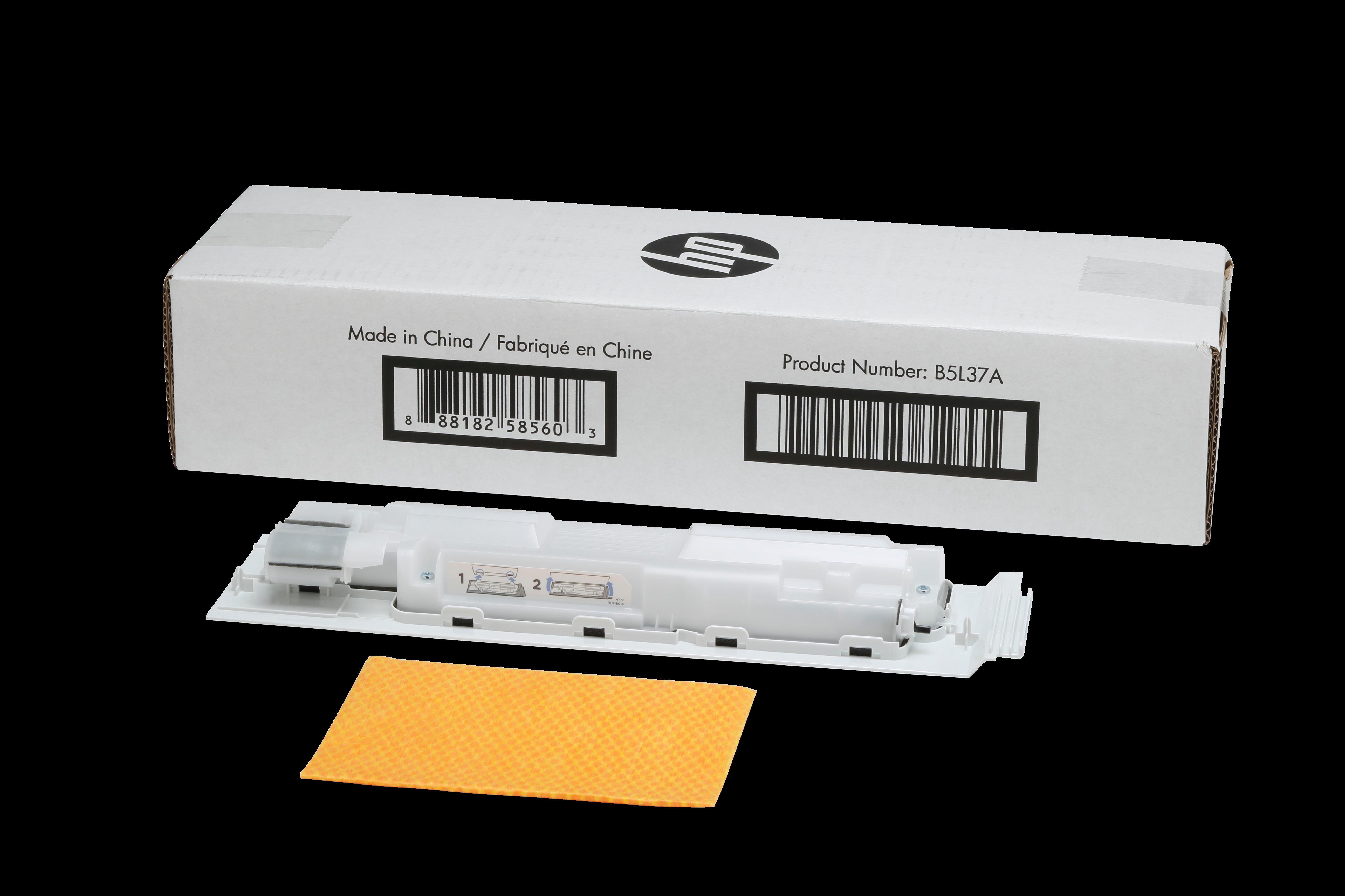 Резервоар за остатъчен тонер за HP Color LaserJet Enterprise M553 Series/Managed M550 Series/MFP M577 Series - Waste toner box - C/M/Y/BK - B5L37A - PN B5L37A | JAR Computers Резервоар за остатъчен тонер за HP Color LaserJet Enterprise M553 Series/Managed M550 Series/MFP M577 Series - Waste toner box - C/M/Y/BK - B5L37A - PN B5L37A