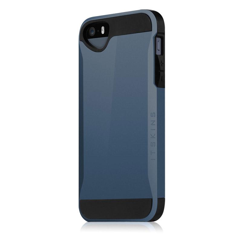 Удароустойчив хибриден кейс за iPhone 5, iPhone 5S, iPhone SE - Itskins Evolution Case (тъмносин) | JAR Computers Удароустойчив хибриден кейс за iPhone 5, iPhone 5S, iPhone SE - Itskins Evolution Case (тъмносин)