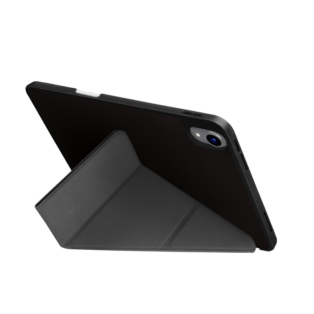 Uniq Transforma Protective Case - силиконов кейс и поставка за iPad 10 (2022) (черен) 