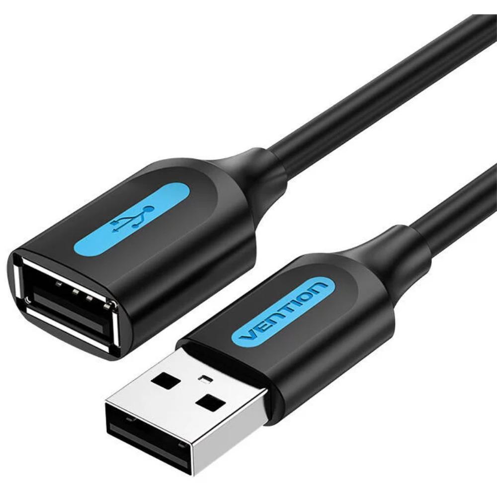 VENTION USB 2.0 A Male to A Female Extension Cable 2M black PVC Type (CBIBH) (VENCBIBH) | JAR Computers VENTION USB 2.0 A Male to A Female Extension Cable 2M black PVC Type (CBIBH) (VENCBIBH)