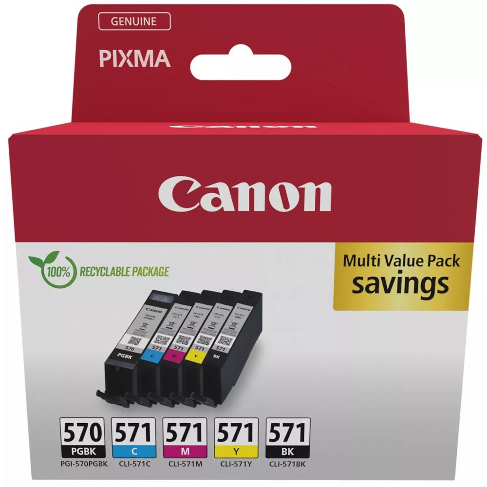 Canon PGI-570/CLI-571 PGBK/C/M/Y/BK Multi-Pack | JAR Computers Canon PGI-570/CLI-571 PGBK/C/M/Y/BK Multi-Pack