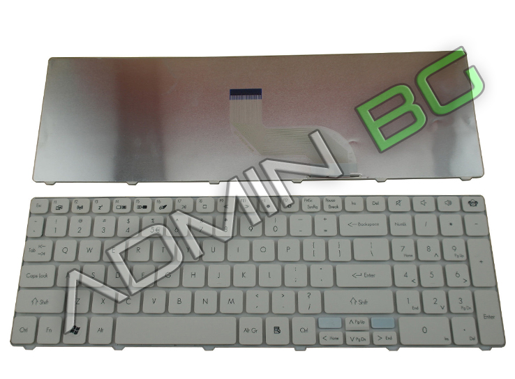 Клавиатура за лаптоп Packard Bell TM81 TM86 TM87 TM89 TM94 TX86 Gateway NV50 White US