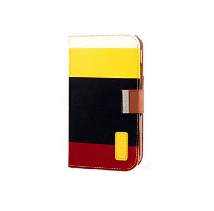 Кожен калъф и поставка за Samsung Galaxy Note 2 N7100 - Kalaideng Case Painting Series (черен-жълт) | JAR Computers Кожен калъф и поставка за Samsung Galaxy Note 2 N7100 - Kalaideng Case Painting Series (черен-жълт)