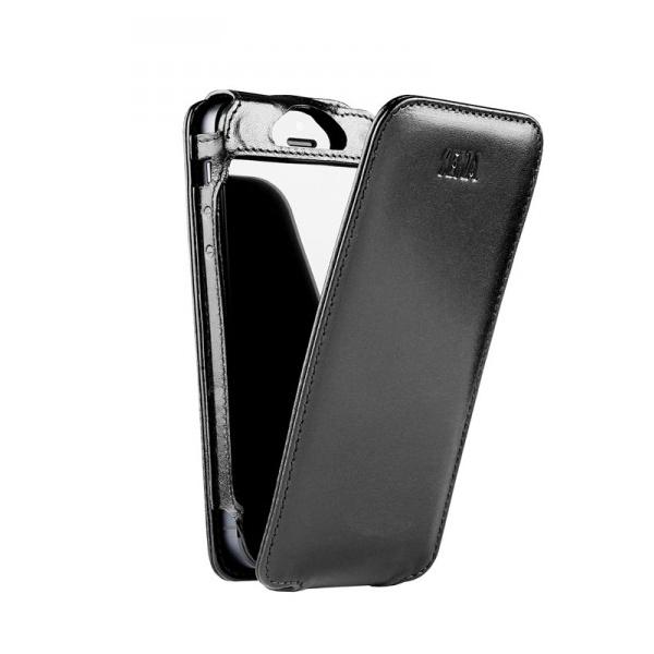 Кожен калъф (ръчна изработка, естествена кожа) за iPhone 5, iPhone 5S, iPhone SE - SENA Magnet Flipper (черен) | JAR Computers Кожен калъф (ръчна изработка, естествена кожа) за iPhone 5, iPhone 5S, iPhone SE - SENA Magnet Flipper (черен)