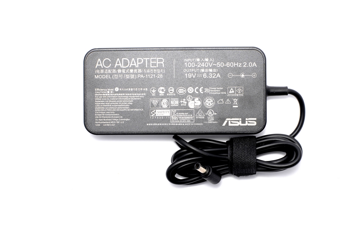 Оригинално зарядно за лаптоп Asus - 19V 6.32A 120W (6.0x3.7x0.7) | JAR Computers Оригинално зарядно за лаптоп Asus - 19V 6.32A 120W (6.0x3.7x0.7)
