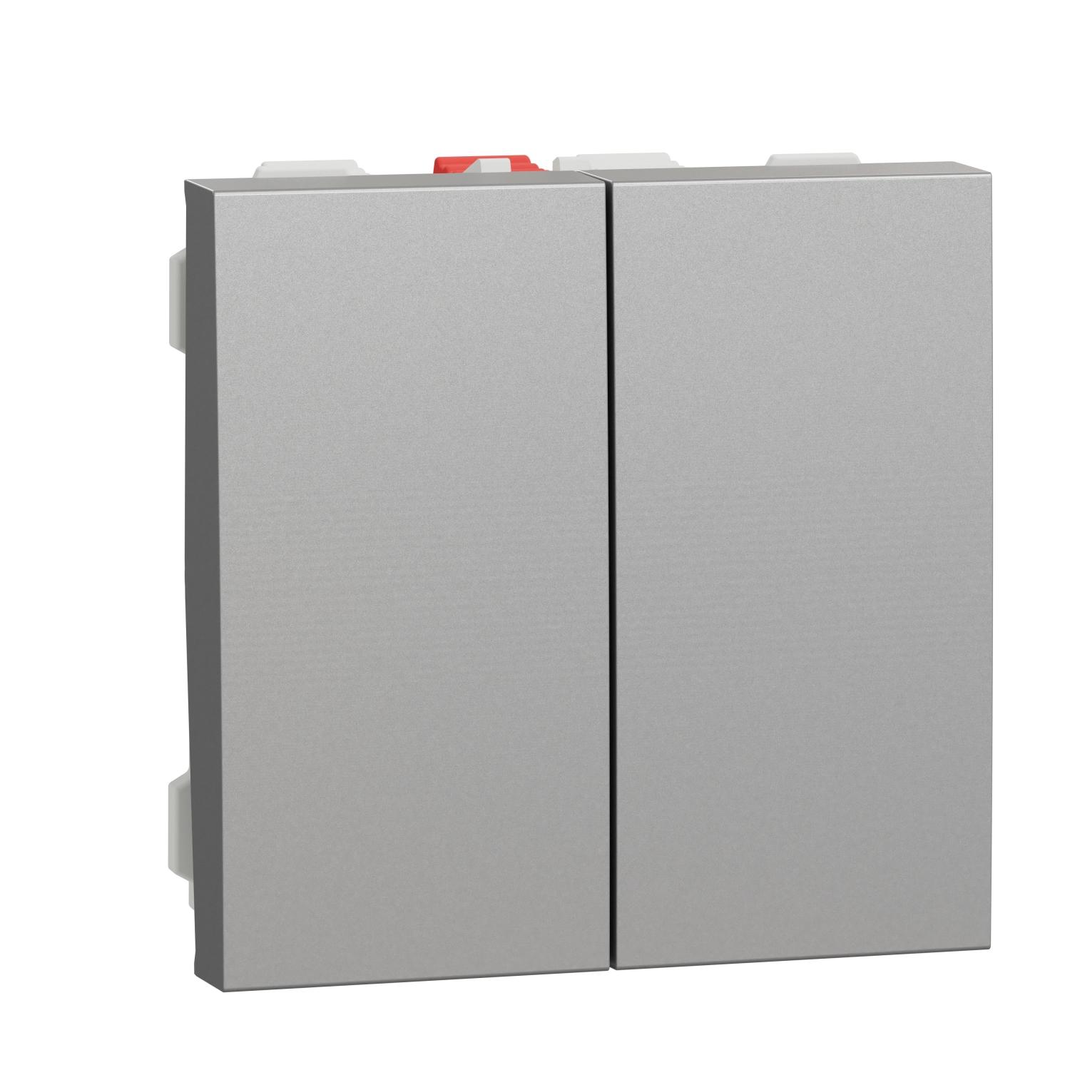 Сериен девиаторен ключ, 10A, 2M, алуминий - SCHNEIDER ELECTRIC New Unica NU321130 | JAR Computers Сериен девиаторен ключ, 10A, 2M, алуминий - SCHNEIDER ELECTRIC New Unica NU321130