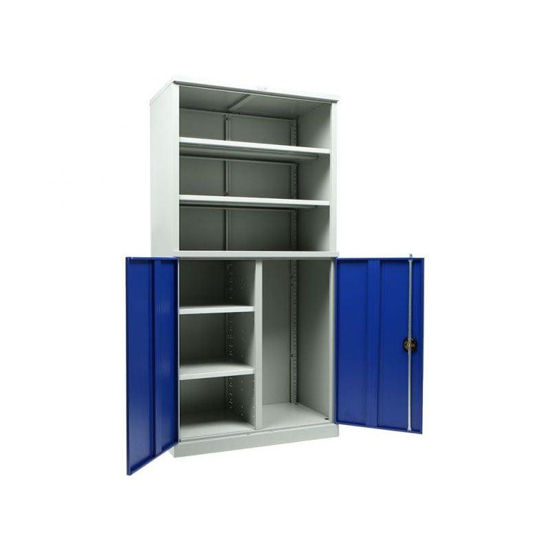 Шкаф за инструменти ТС1995 102200, метален, 950 х 500 х 1900 mm, синьо-сив