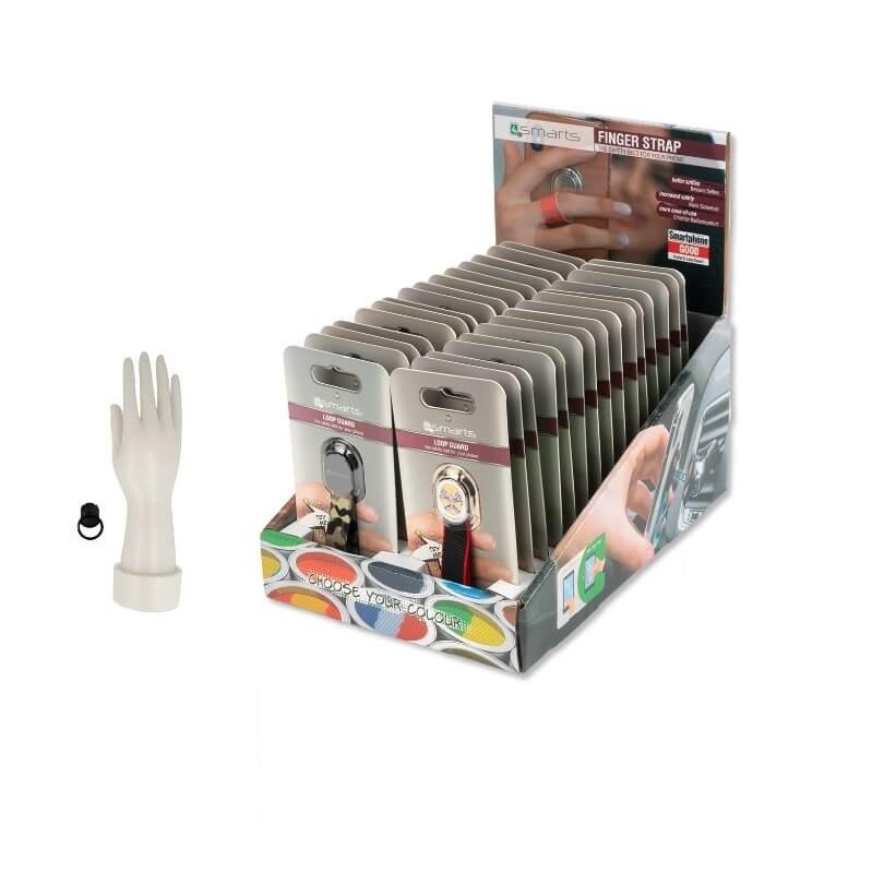 Стелаж с каишки за задържане на смартфони - 4smarts POS Display 24pcs Set LOOP-GUARD Finger Strap (24 бр.) | JAR Computers Стелаж с каишки за задържане на смартфони - 4smarts POS Display 24pcs Set LOOP-GUARD Finger Strap (24 бр.)