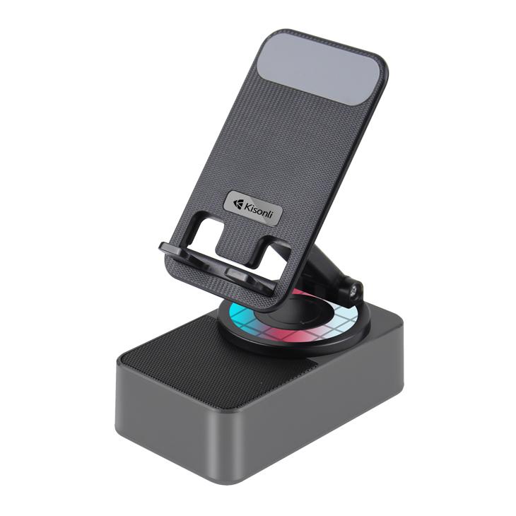 Тонколона със стойка за телефон Kisonli M1 Plus, Bluetooth,  USB, RGB, Различни цветове - 22273 | JAR Computers Тонколона със стойка за телефон Kisonli M1 Plus, Bluetooth,  USB, RGB, Различни цветове - 22273
