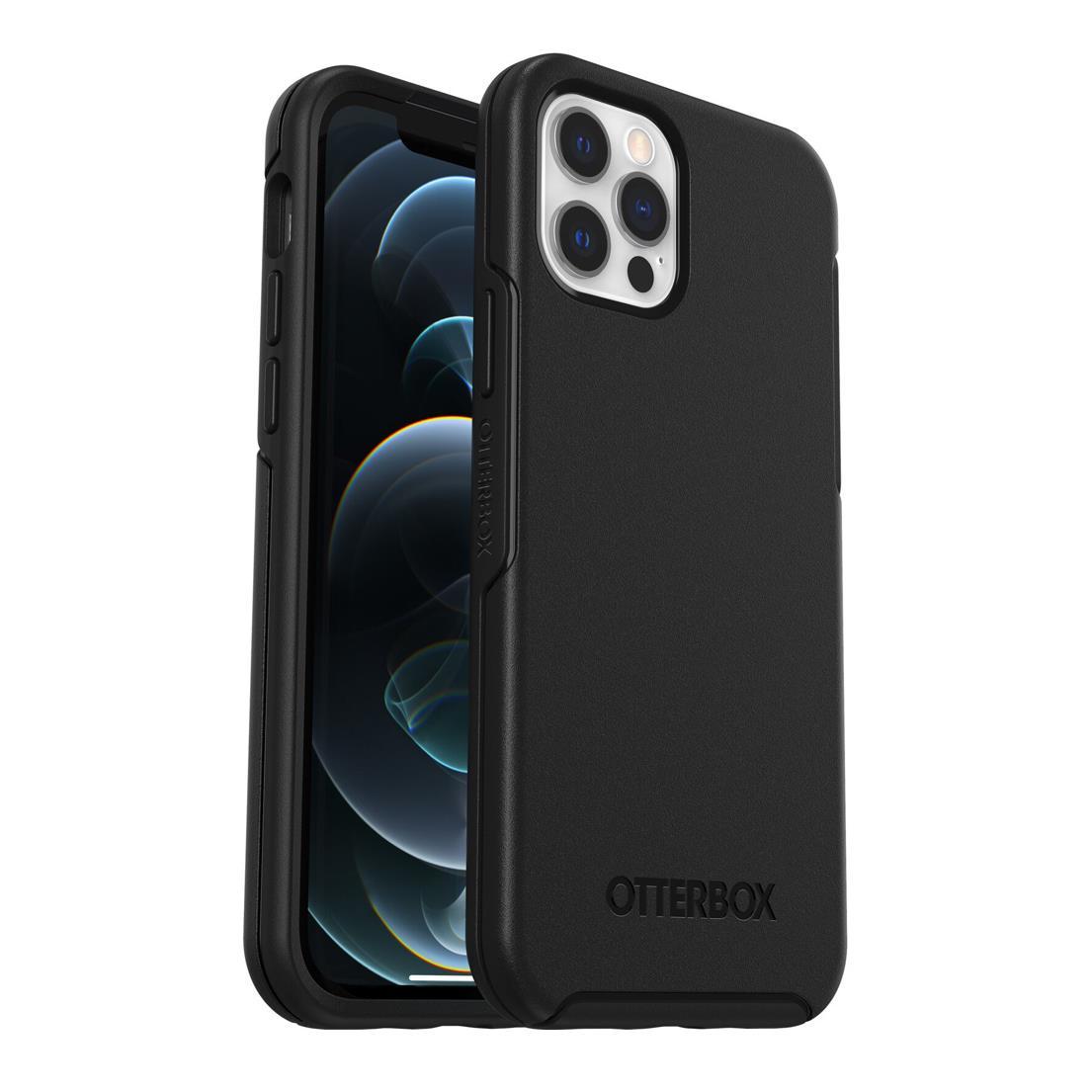 Удароустойчив хибриден кейс за дисплея iPhone 12, iPhone 12 Pro - Otterbox Symmetry Case (черен) | JAR Computers Удароустойчив хибриден кейс за дисплея iPhone 12, iPhone 12 Pro - Otterbox Symmetry Case (черен)