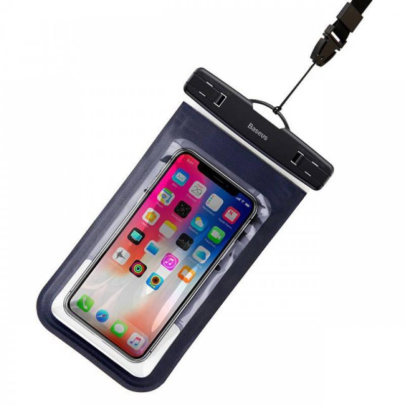 Универсален водоустойчив калъф за смартфони до 6 инча - Baseus Multi Functional Waterproof Bag (син) | JAR Computers Универсален водоустойчив калъф за смартфони до 6 инча - Baseus Multi Functional Waterproof Bag (син)