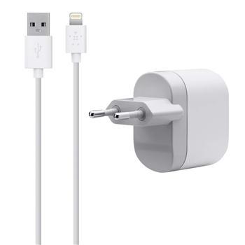 Захранване за ел. мрежа и Lightning кабел за iPhone и iPod с Lightning - Belkin 220V Lightning | JAR Computers Захранване за ел. мрежа и Lightning кабел за iPhone и iPod с Lightning - Belkin 220V Lightning
