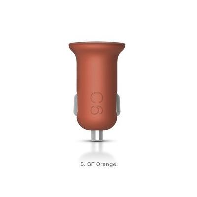 Зарядно за кола с два USB изхода за iPhone, iPad, Samsung, HTC и мобилни устройства - Elago C6 Dual USB Car Charger (оранжев) | JAR Computers Зарядно за кола с два USB изхода за iPhone, iPad, Samsung, HTC и мобилни устройства - Elago C6 Dual USB Car Charger (оранжев)