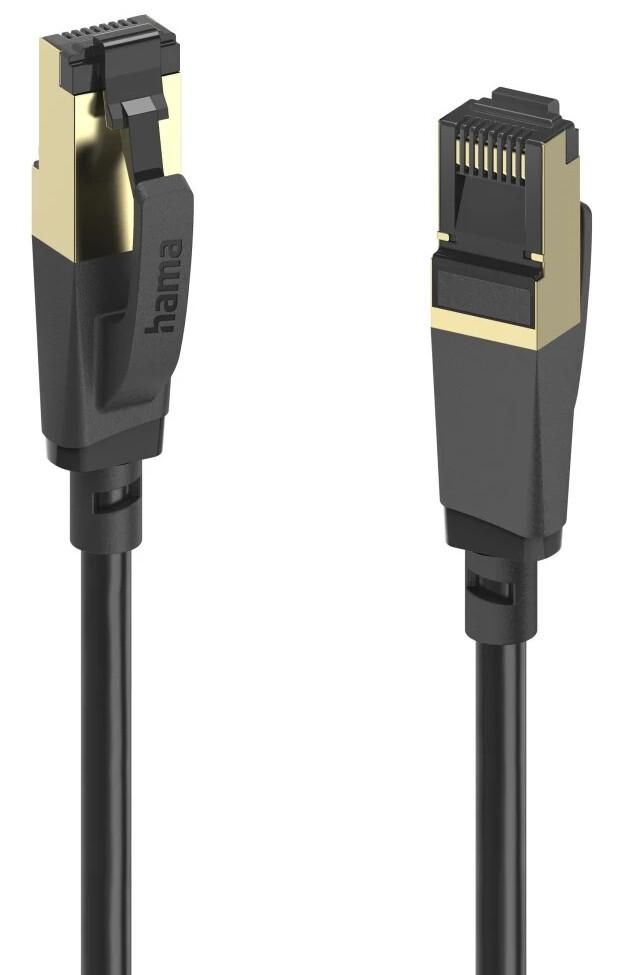 Hama 00202002 мрежов кабел Черен 3 м Cat8 S/FTP (S-STP) Кръгъл