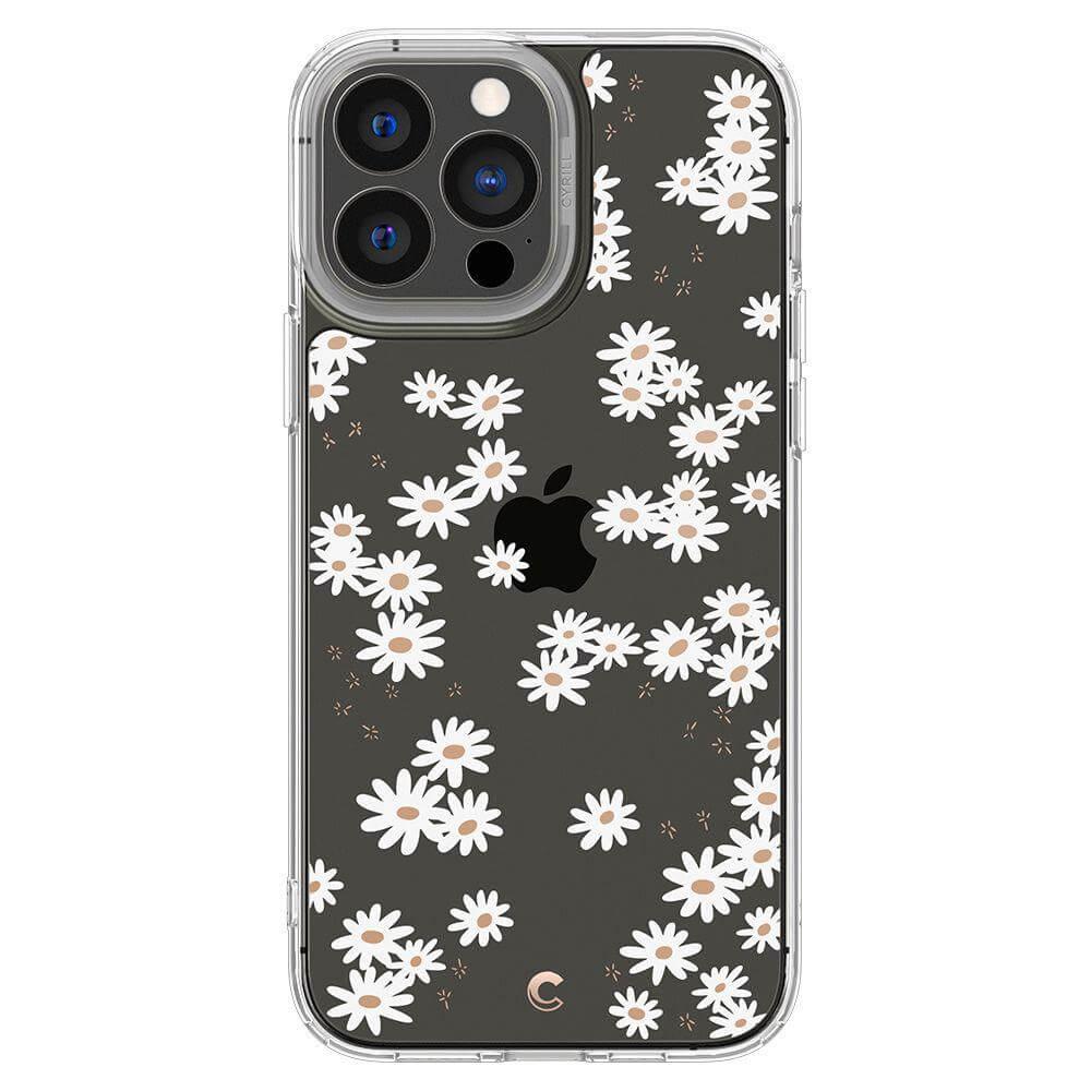 Хибриден кейс с висока степен на защита за iPhone 13 Pro Max - Spigen Cyrill Cecile Case White Daisy (цветни мотиви) | JAR Computers Хибриден кейс с висока степен на защита за iPhone 13 Pro Max - Spigen Cyrill Cecile Case White Daisy (цветни мотиви)