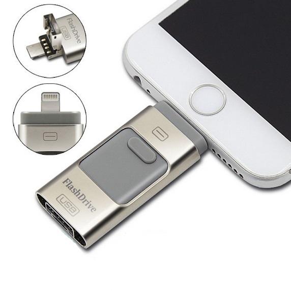 i-FlashDrive 32GB - USB флаш памет за устройства с Lightning и microUSB конектори за iOS и Android | JAR Computers i-FlashDrive 32GB - USB флаш памет за устройства с Lightning и microUSB конектори за iOS и Android