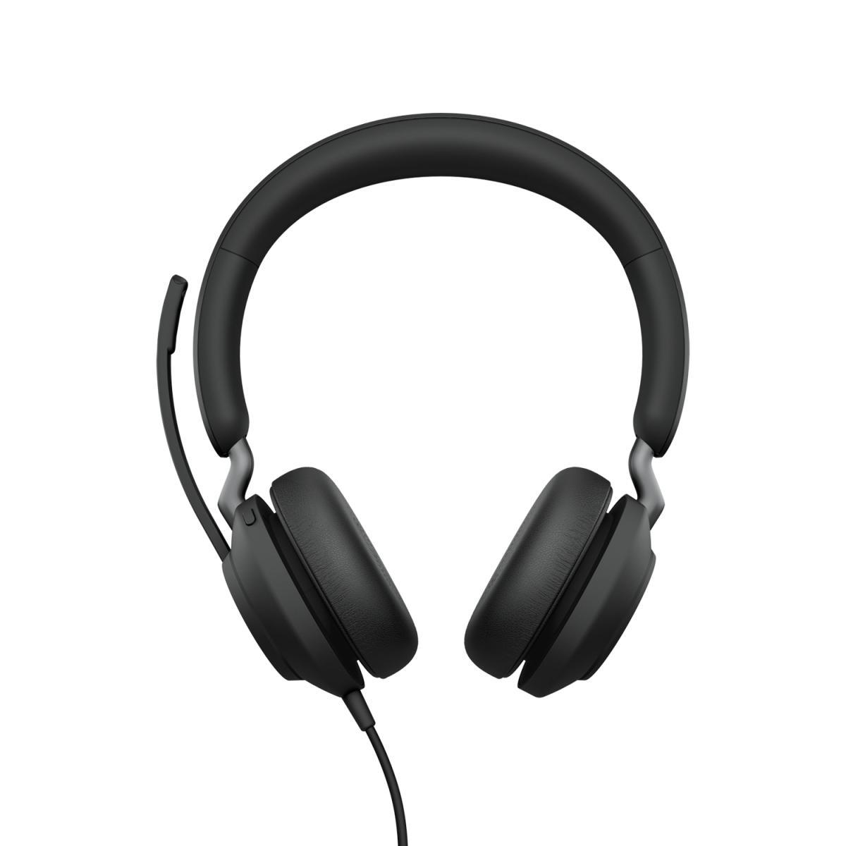 Jabra Evolve2 40 SE Headset Wired Head-band Calls/Music USB Type-C / USB Type-A Black | JAR Computers Jabra Evolve2 40 SE Headset Wired Head-band Calls/Music USB Type-C / USB Type-A Black