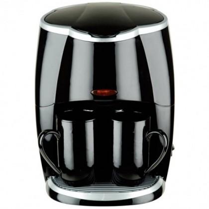 Кафемашина с 2 чаши Rosberg R51170A, 450W, 250 ml, Авт. изключване, Черен