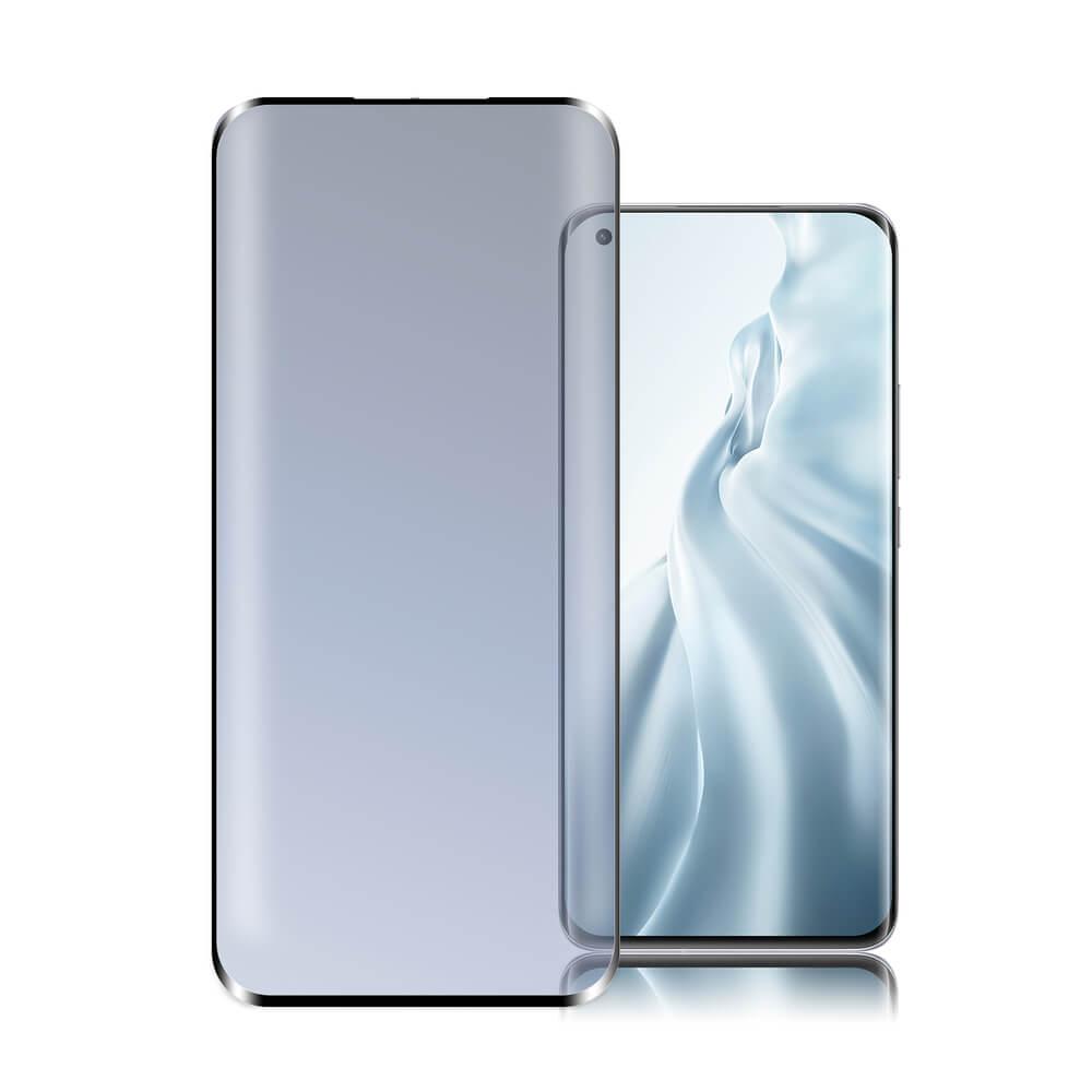 Калено стъклено защитно покритие с извити ръбове за целия дисплей на Xiaomi Mi 11, Mi 11 Pro, Mi 11 Ultra - 4smarts Second Glass Curved 3D (черен-прозрачен) | JAR Computers Калено стъклено защитно покритие с извити ръбове за целия дисплей на Xiaomi Mi 11, Mi 11 Pro, Mi 11 Ultra - 4smarts Second Glass Curved 3D (черен-прозрачен)