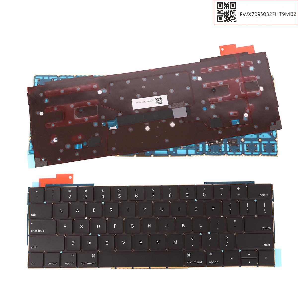 Клавиатура за Apple MacBook Pro 13.3" A1706 Black With Backlit US / Черна с Подсветка С Малък Ентър | JAR Computers Клавиатура за Apple MacBook Pro 13.3" A1706 Black With Backlit US / Черна с Подсветка С Малък Ентър