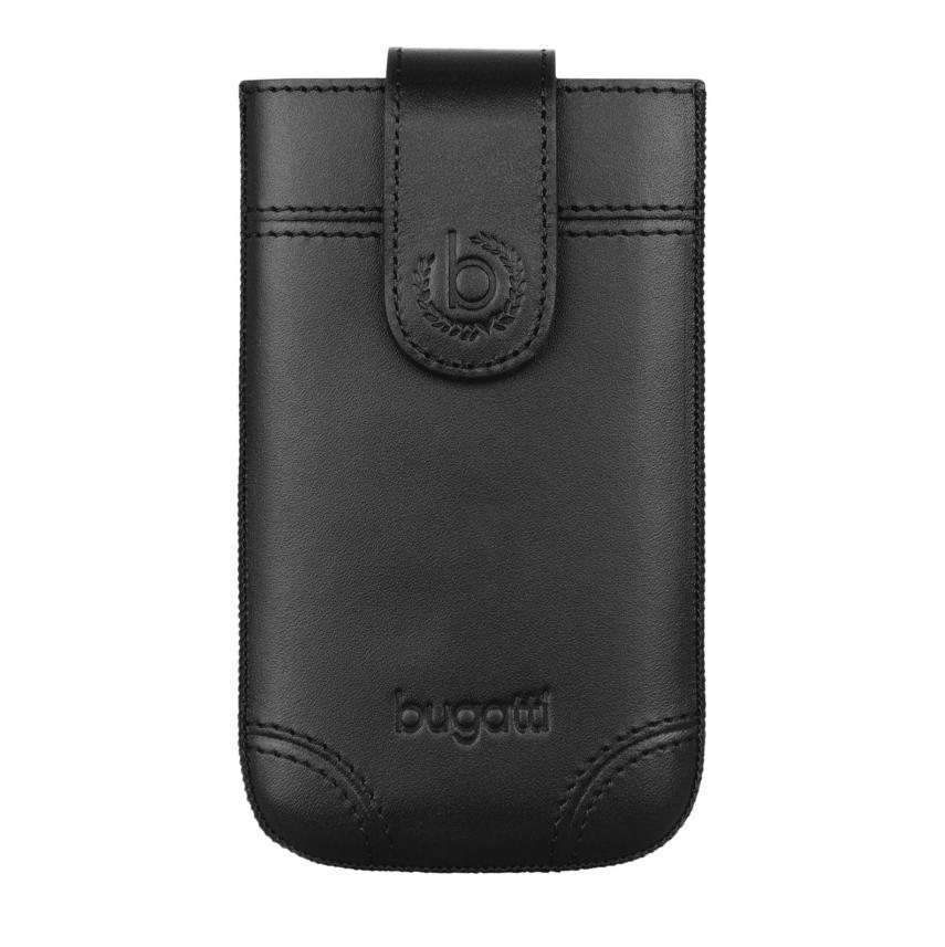 Кожен (естествена кожа) калъф за iPhone 5/5S/SE, iPhone 5C, Galaxy S4 mini, Xperia Z3/Z5 Compact и др. смартфони - Bugatti SlimCase Dublin ML (черен) | JAR Computers Кожен (естествена кожа) калъф за iPhone 5/5S/SE, iPhone 5C, Galaxy S4 mini, Xperia Z3/Z5 Compact и др. смартфони - Bugatti SlimCase Dublin ML (черен)