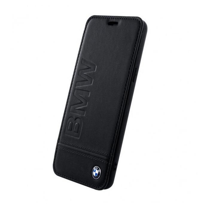 Кожен калъф (естествена кожа), тип портфейл за Samsung Galaxy S9 Plus - BMW Signature Leather Booktype Case (черен) | JAR Computers Кожен калъф (естествена кожа), тип портфейл за Samsung Galaxy S9 Plus - BMW Signature Leather Booktype Case (черен)