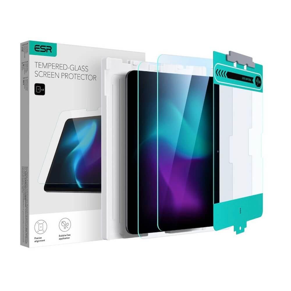 Комплект 2 броя калени стъклени защитни покрития за дисплея на iPad Pro 11 (2024) - ESR Tempered Glass Screen Protector Set (прозрачен) | JAR Computers Комплект 2 броя калени стъклени защитни покрития за дисплея на iPad Pro 11 (2024) - ESR Tempered Glass Screen Protector Set (прозрачен)